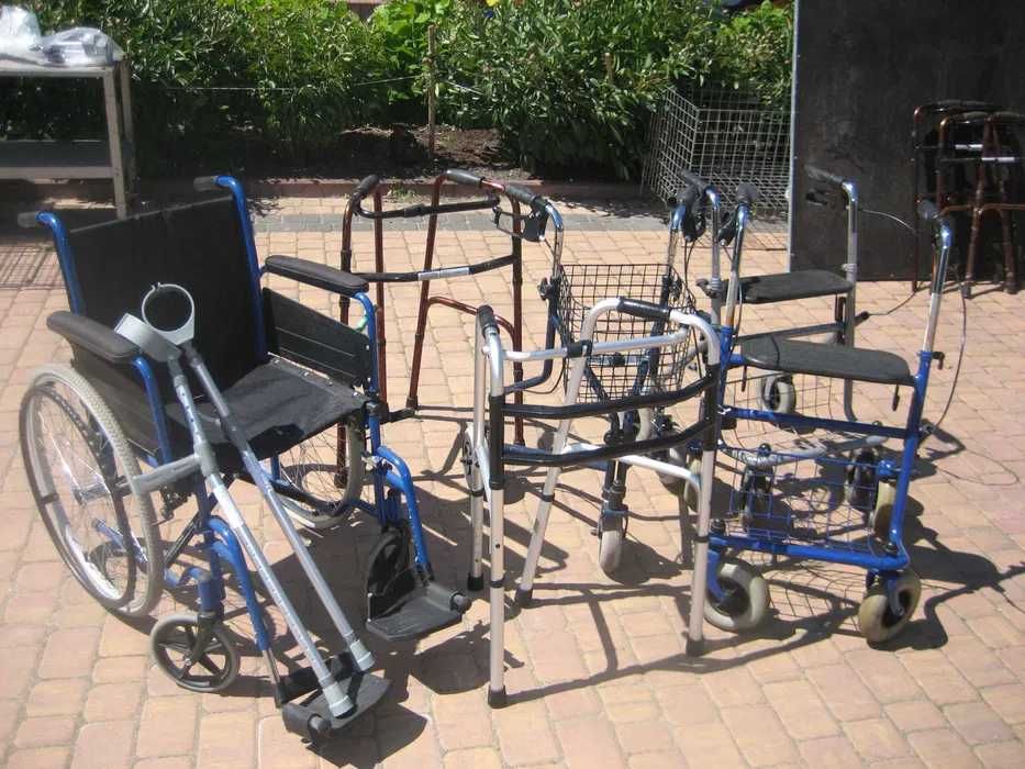 Wózki inwalidzkie balkoniki ,kule