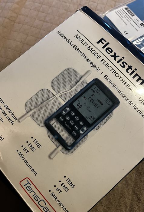 TensCare FlexiStim elektrostymulator TENS/EMS/IFT – kompletny zestaw