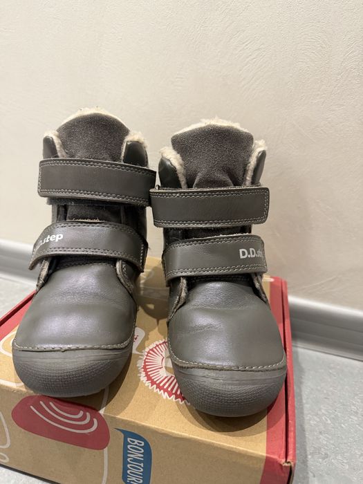 Зимові чоботи для дівчинки d.d. step barefoot