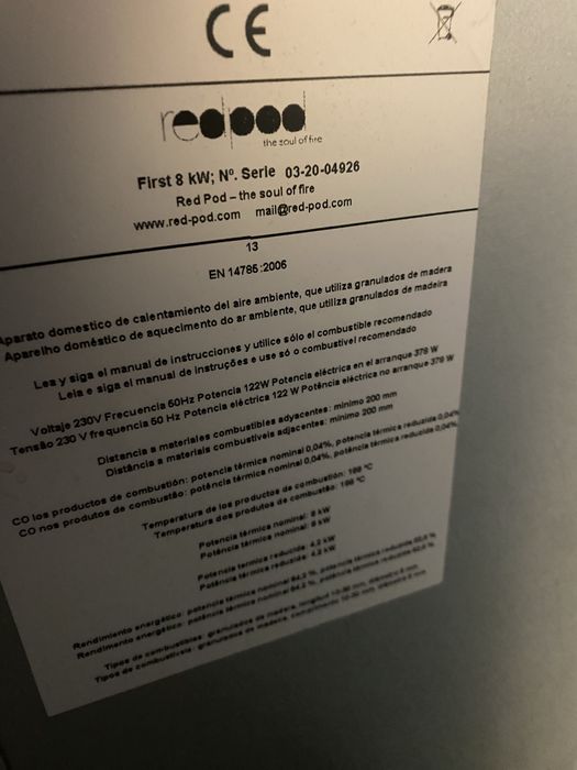 Salamandra Pelletes -peças