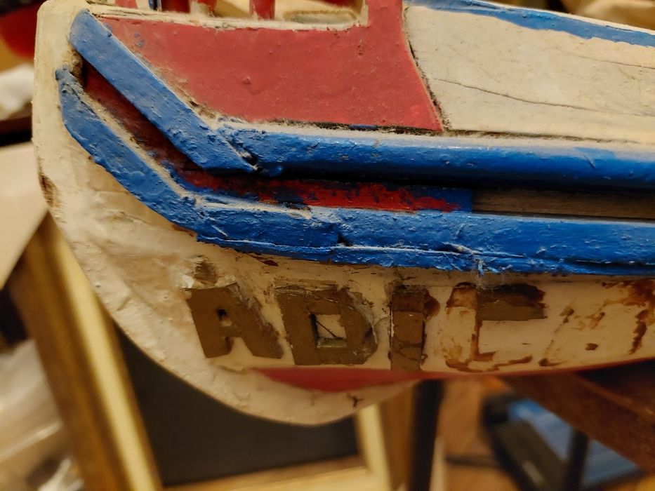 Maqueta barco pesca tradicional cerca 50 cms