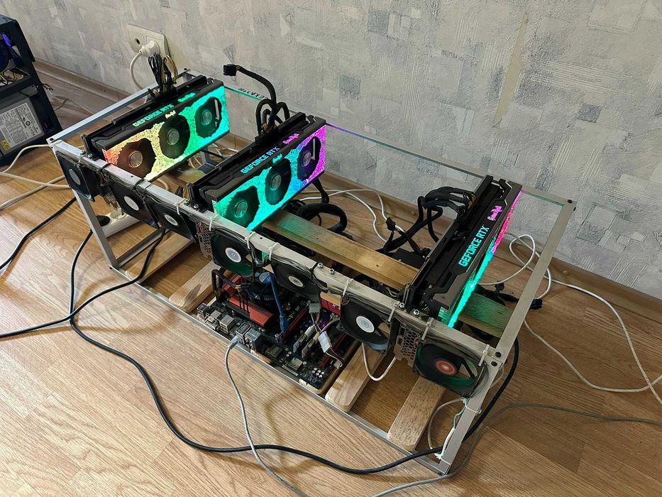 Майнинг ферма Palit GeForce RTX 3080 GamingPro 10GB (noLHR)