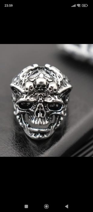 Sygnet męski czaszka 2023/2024.  n53