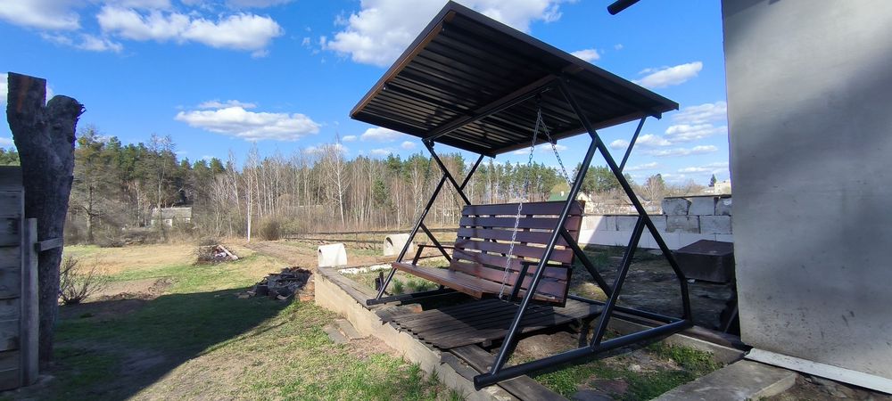 Качеля металева з накриттям