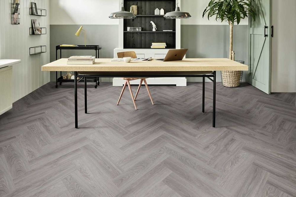 Panele winylowe jodełka Moods Blackjack Oak obiektowe