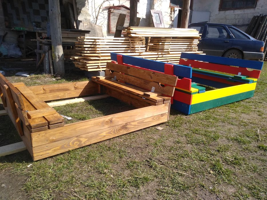 Пісочниця з кришкою! детская песочница!