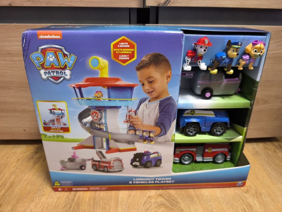 Psi patrol z wieżą widokową i pojazdami -nowa