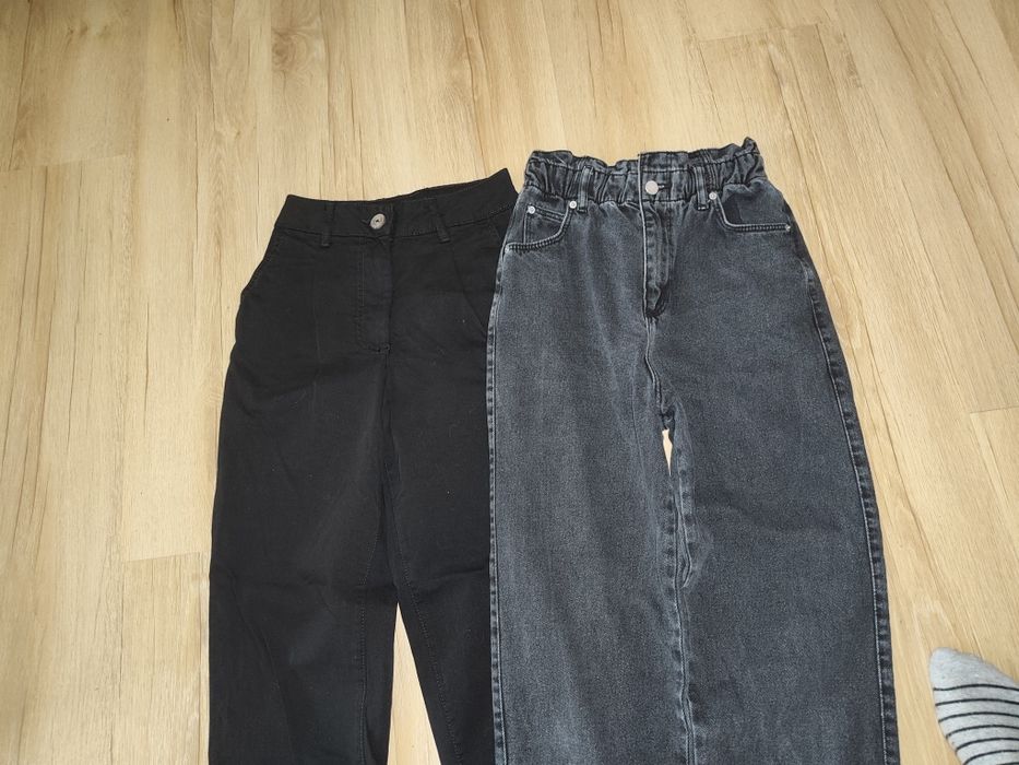 Spodnie dziewczęce jeansowe nowe 164 34 XS zestaw