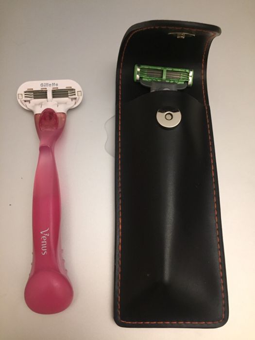 Gillette, кожаный чехол для станка