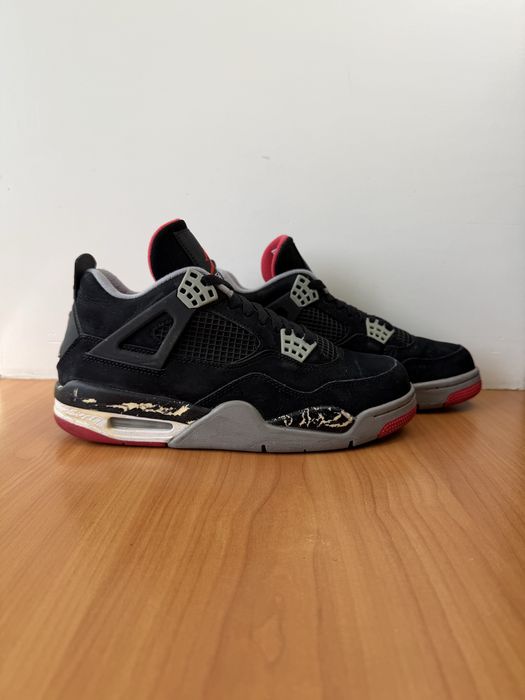 Кроссовки Nike Air Jordan 4 Retro размер 41 оригинал мужские чёрные джордан спортивные