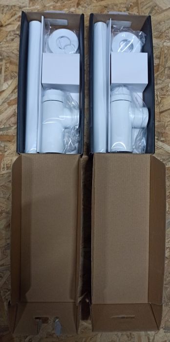 Syfon Equation biały metalowy 2 szt. umywalka