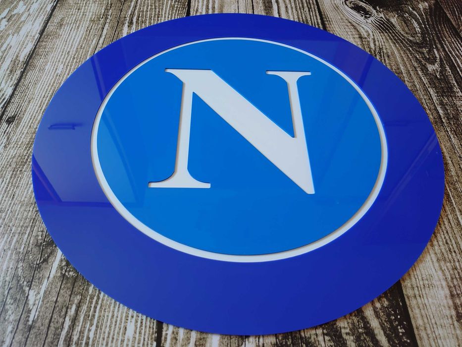 Napoli herb klubowy 70cm prezent dla fana piłki nożnej