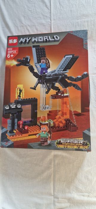 Klocki My World Minecraft Czarny Smok Endu 388 el.