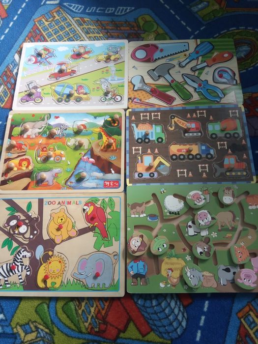 Układanki drewniane