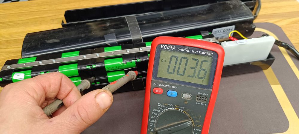 Батарея - 10inr 19/66-4 ( 38V-12.8 Ah ) Lg 18650-40 шт