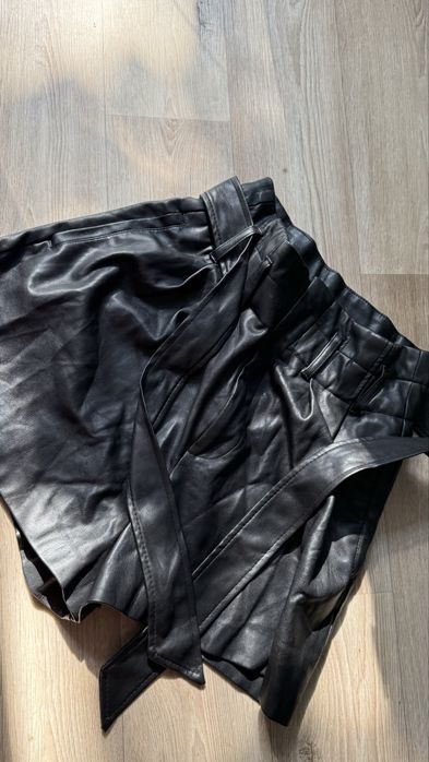 Шорты кожанные зара zara