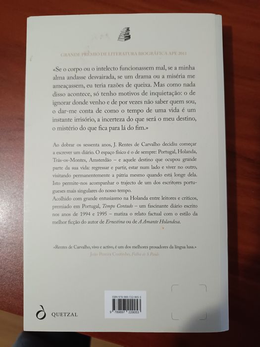 Tempo Contado de J. Rentes de Carvalho