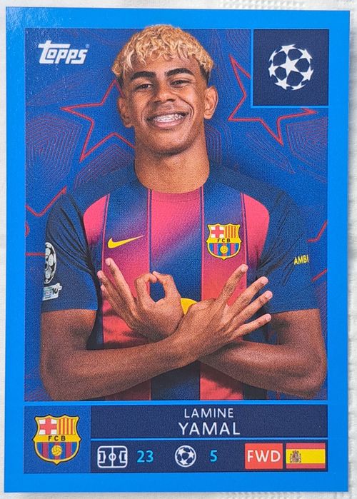 Stickers yamal lamine Champions