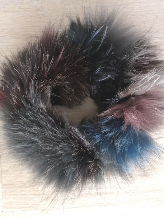 Ocieplacz  komin opaska na szyję z lisa jenot multikolor onesize