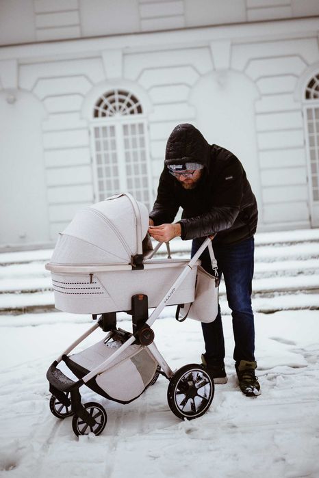Wózek Muuvo Quick BOHO 2w1 Lekki Składany Gondola+Spacerówka +Adaptery