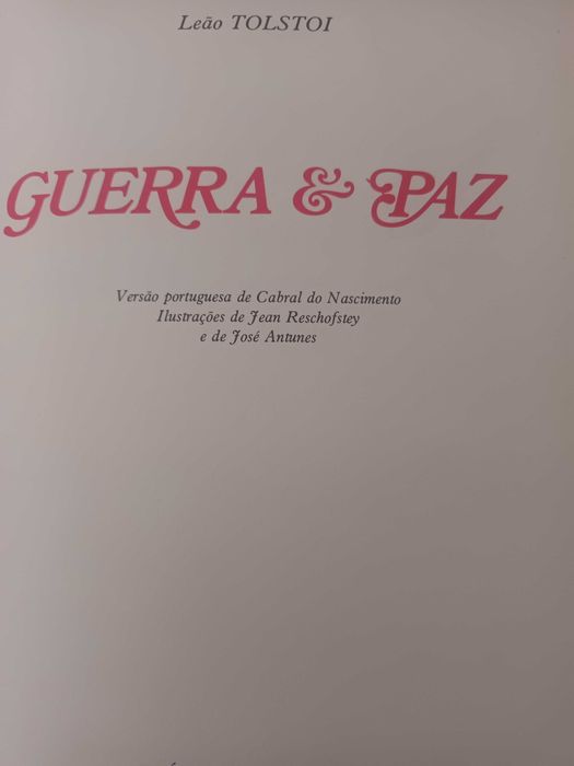 Guerra & Paz. TOLSTÓI.