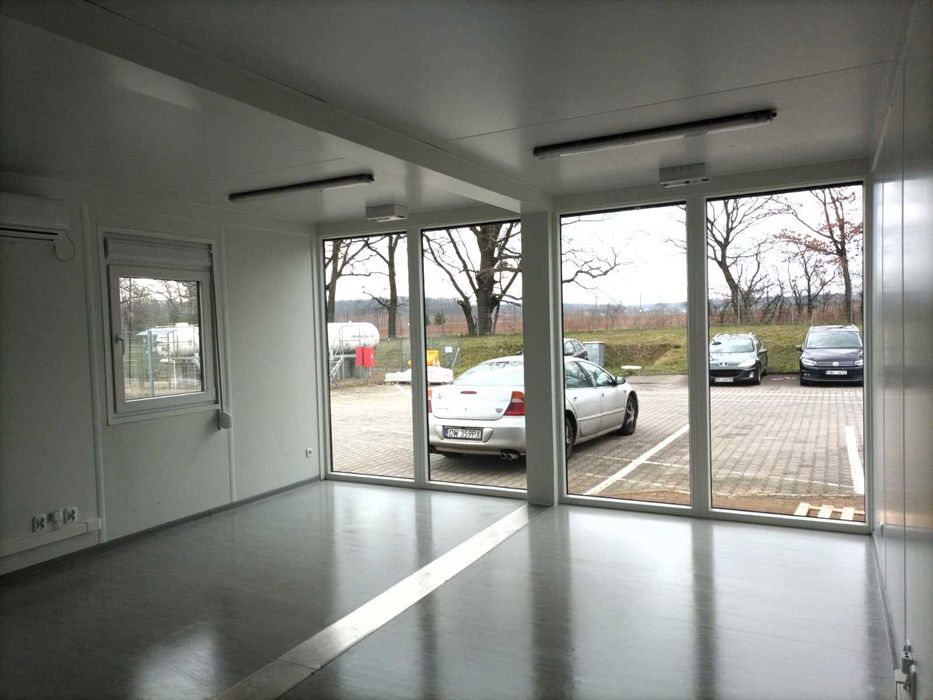 pawilon biurowy z kontenerów, pawilon, pawilony z kontenerów