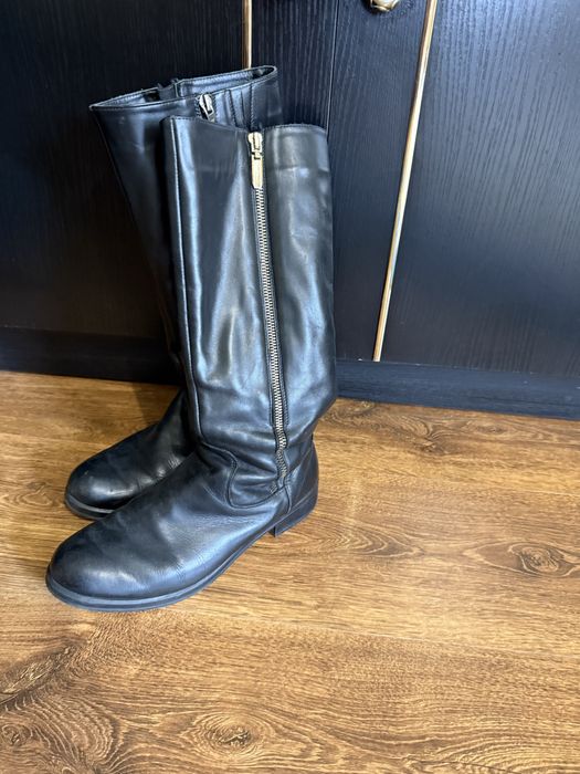 Чоботи зимові шкіряні