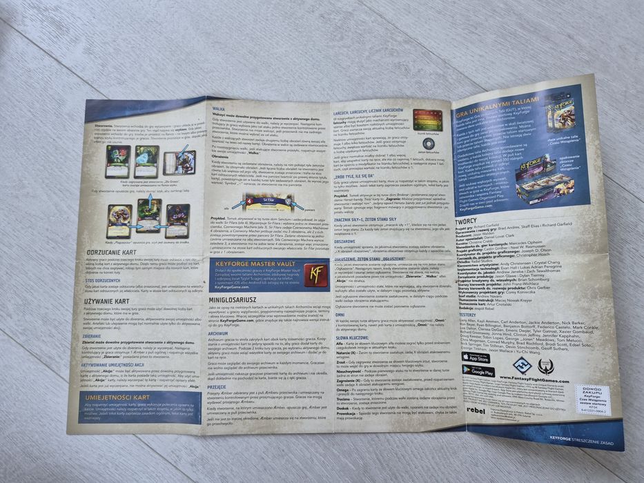 KeyForge, Key Forge czas wstąpienia, gra planszowa Rebel