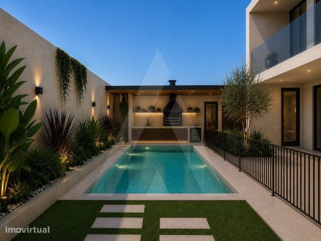 Apartamento T3 novo com piscina na Praia da Barra