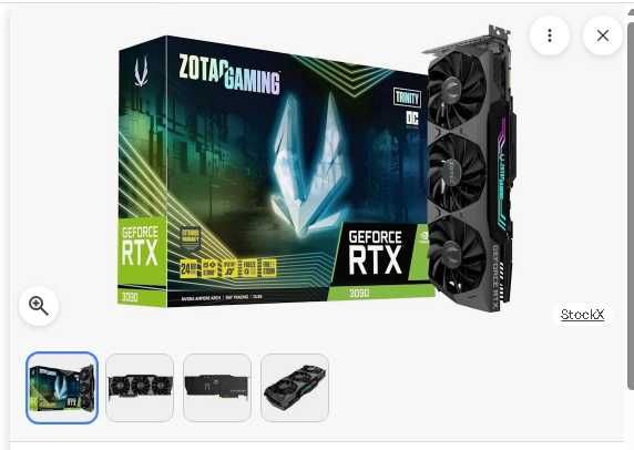 NVIDIA ZOTAC Trinity GeForce RTX 3090 Gaming 24gb