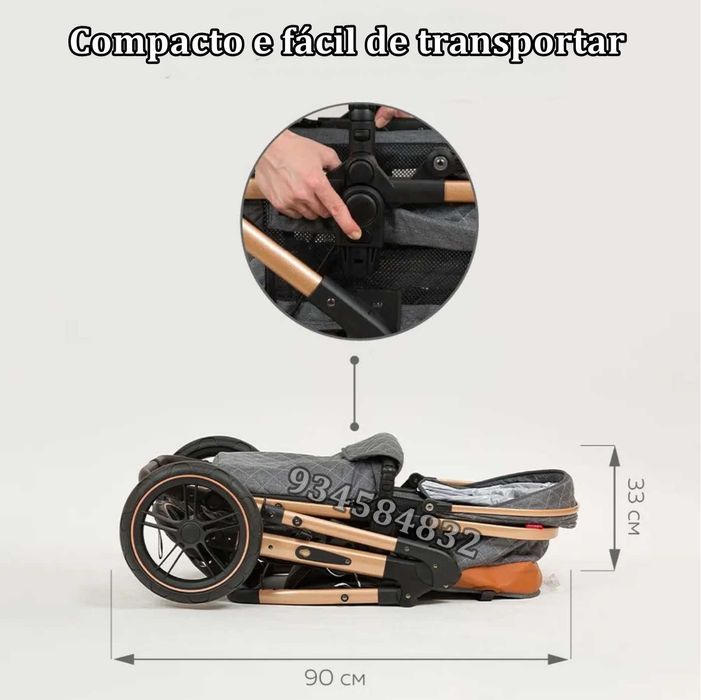 * CARRINHO DE BEBÉ TRIO * 3 em 1 * NOVOS * Oportunidade + Ofertas *