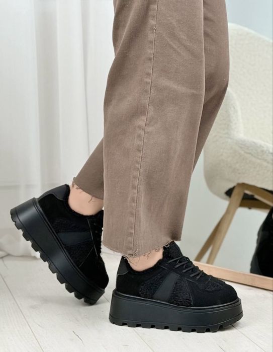 Женские замшевые угги лоферы автоледи