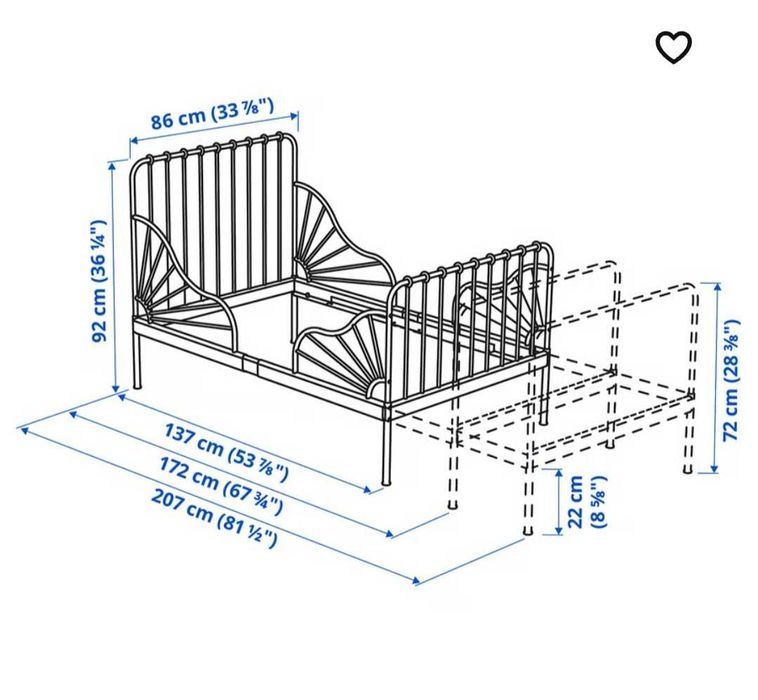 2 camas extensíveis ikea