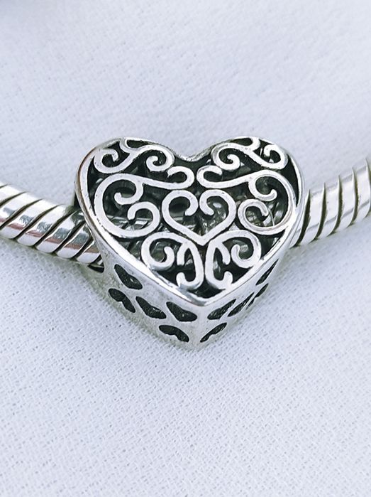 Ażurowe serce charm's s 9 2 5