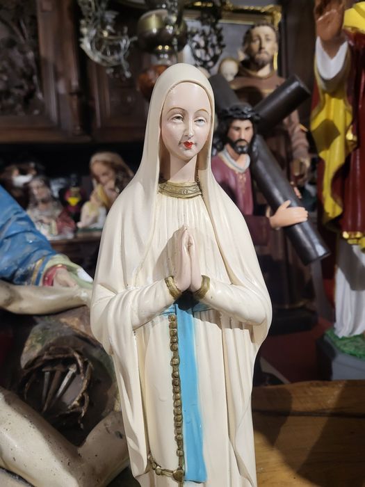 Vintage figurka Matki Bożej Ubogich Maryja z Banneux