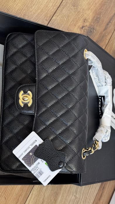 Сумка шкіра ікра в стилі Chanel 1:1