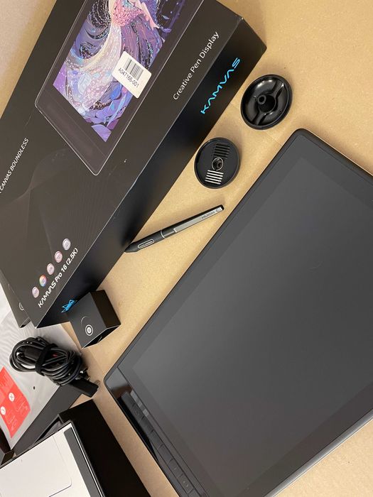 HUION kamvas Pro 16 2.5 k Tablet Graficzny Ekranowy Komplet z wadą