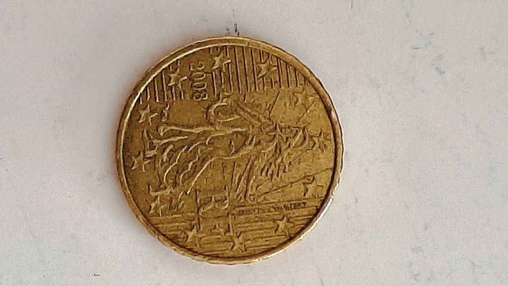 Moedas da França com face nacional "Semeadora"