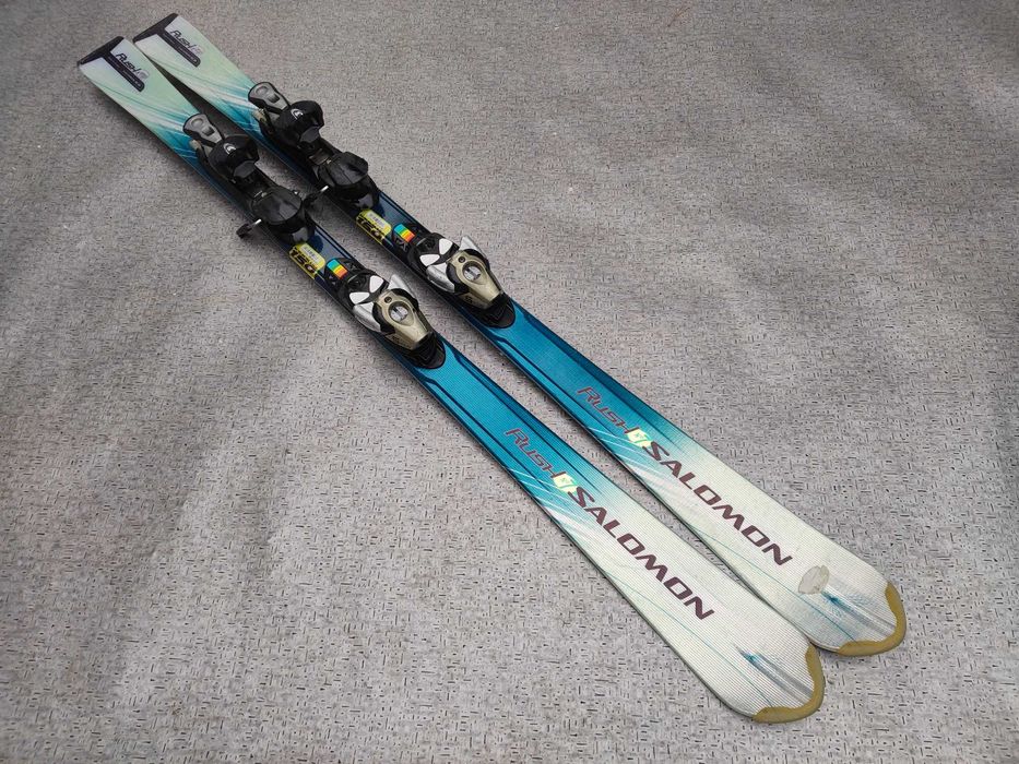 TANIO! Ładne narty SALOMON RUSH 150 cm! Po serwisie!