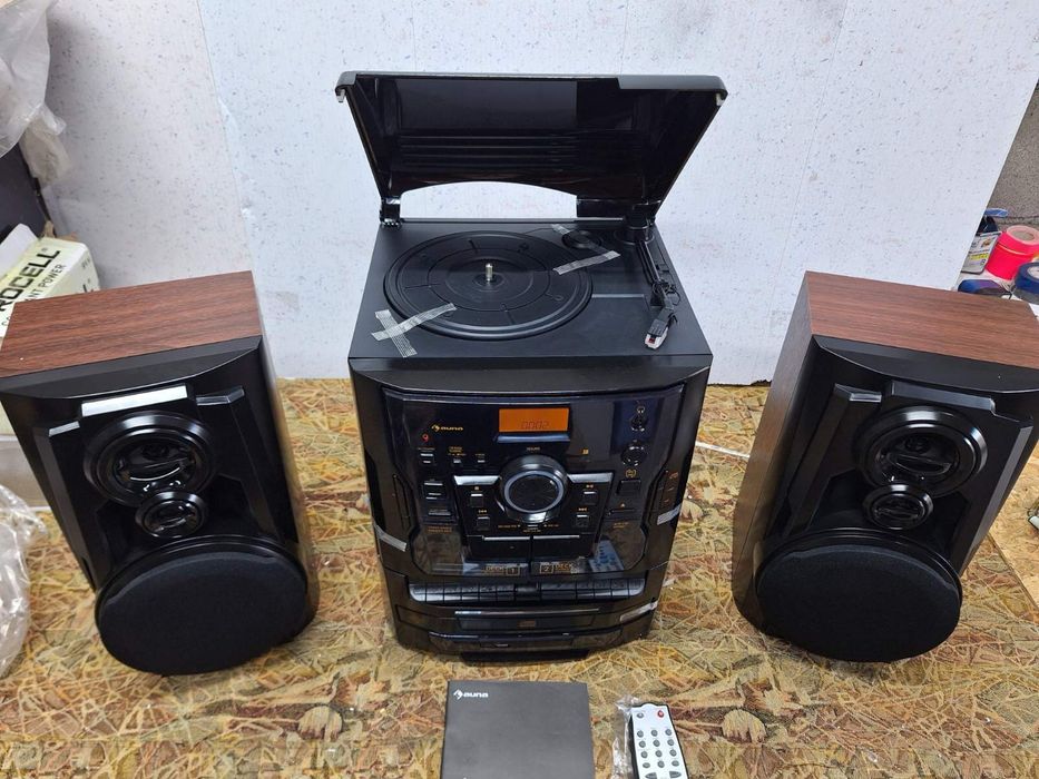 Стереосистема/проигрыватель винила Auna Franklin DAB+USB BT (Германия)