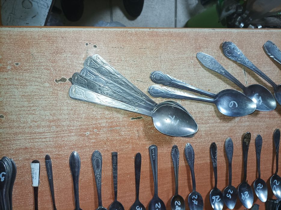 Ложки чайні виделки нержавійка столові ложки