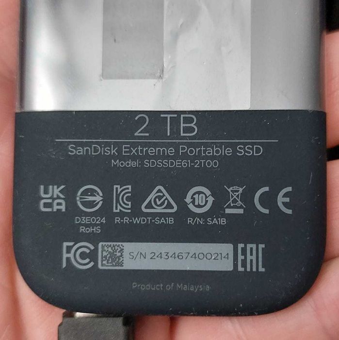 Внешний SSD 2Tb Sandisk