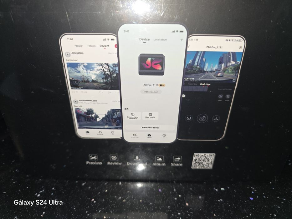 DDPAI Z90 Pro  Dual-Channel Set 4K Wideorejestrator Kamerka Samochodow