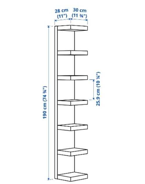 Настінна полиця IKEA LACK (самовивіз)
