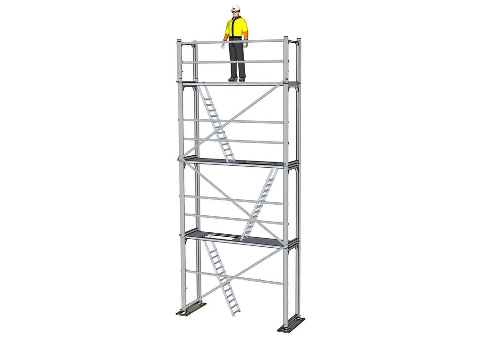 Rusztowanie 8 m wysokie, Komplet plettac