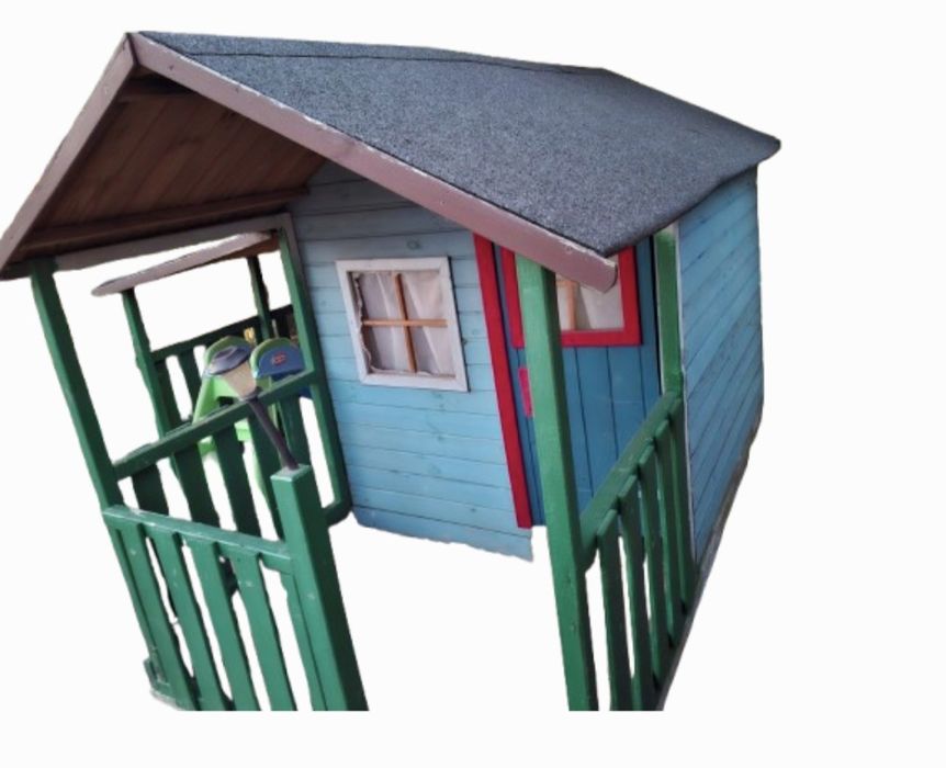 * Ogrodowy drewniany domek dla dzieci * Stan bdb *