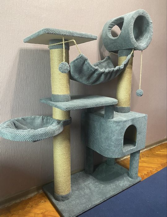 Ігровий комплекс для кота, будиночок, дряпалка