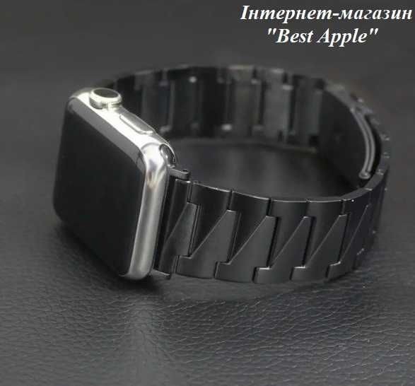 Сталевий блочний браслет, Link Stainless Steel Sawtooth для AppleWatch