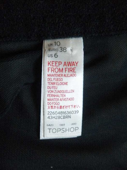 Gorset top welurowy panterka TopShop 36,S/38,M