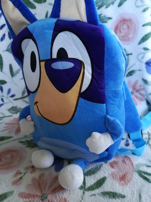 Bluey niebieski pluszowy plecak Nowy